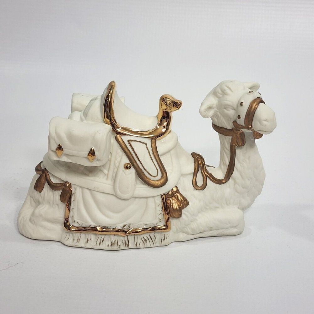 RAZ IMPORTS Nativity Holiday Bisque & Gold Camel Figure Replacement Figure‎